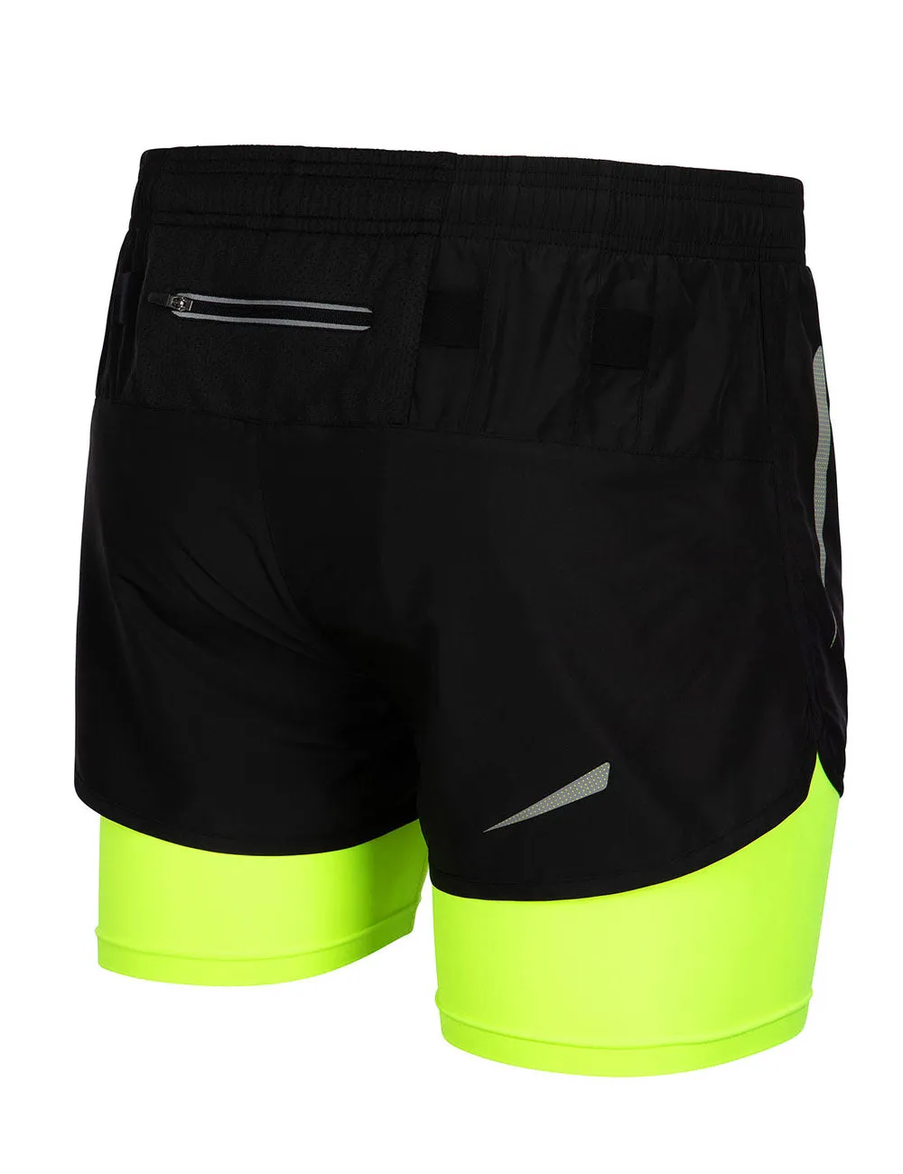 Herren Funktions Laufshorts Pro Line Schwarz-Neon Setprodukt