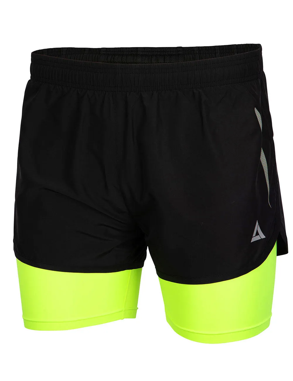 Herren Funktions Laufshorts Pro Line Schwarz-Neon Setprodukt