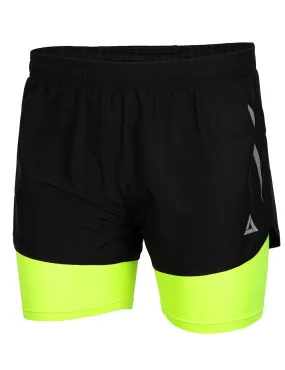 Herren Funktions Laufshorts Pro Line Schwarz-Neon Setprodukt