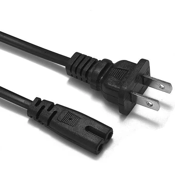 International Spectrum Power Figure 8 Plug Lead Cable Cord Male AC to Female (2m) - AU/EU/UK/US