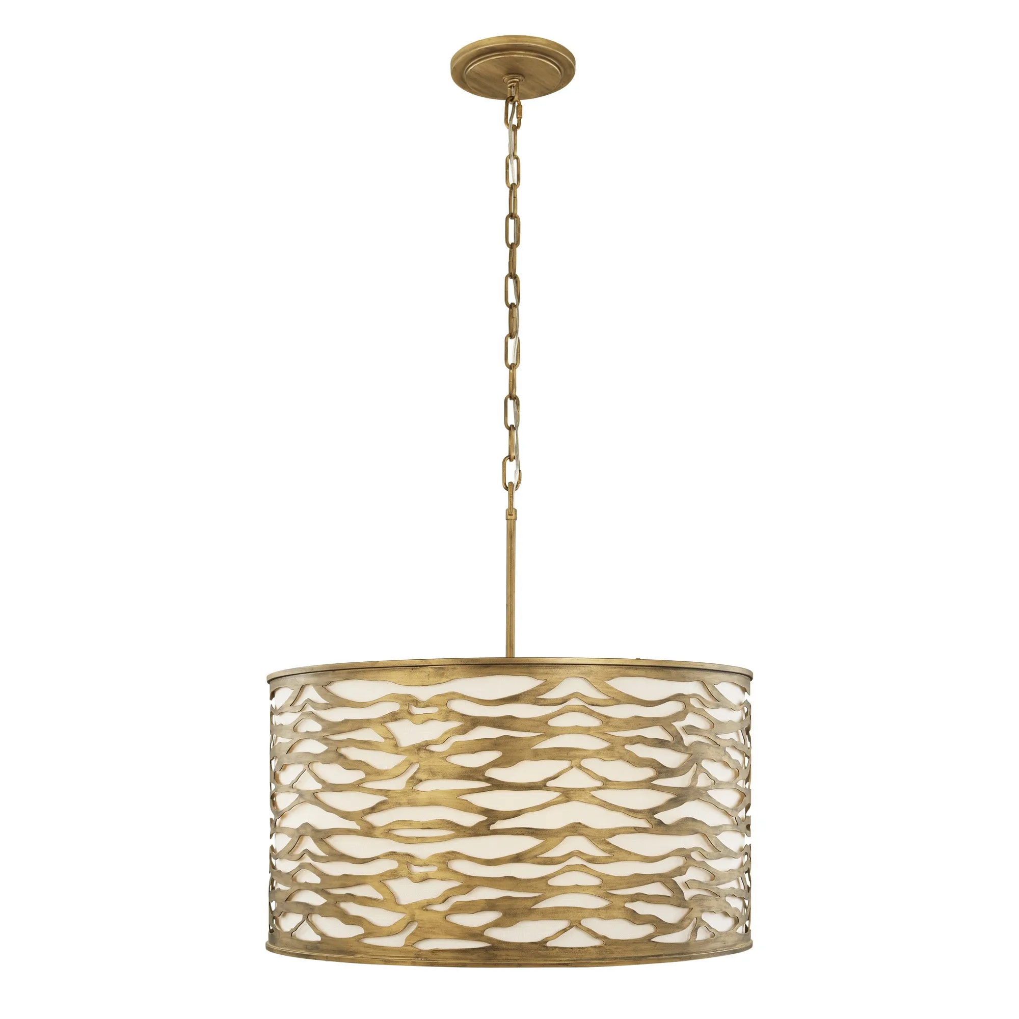 Kato 348P05HG 5-Light Pendant Light - Havana Gold