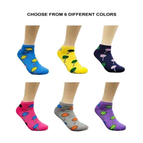 Lollipop Patterned Ankle Socks (Adult Medium - Women's Shoe Sizes 5-10)