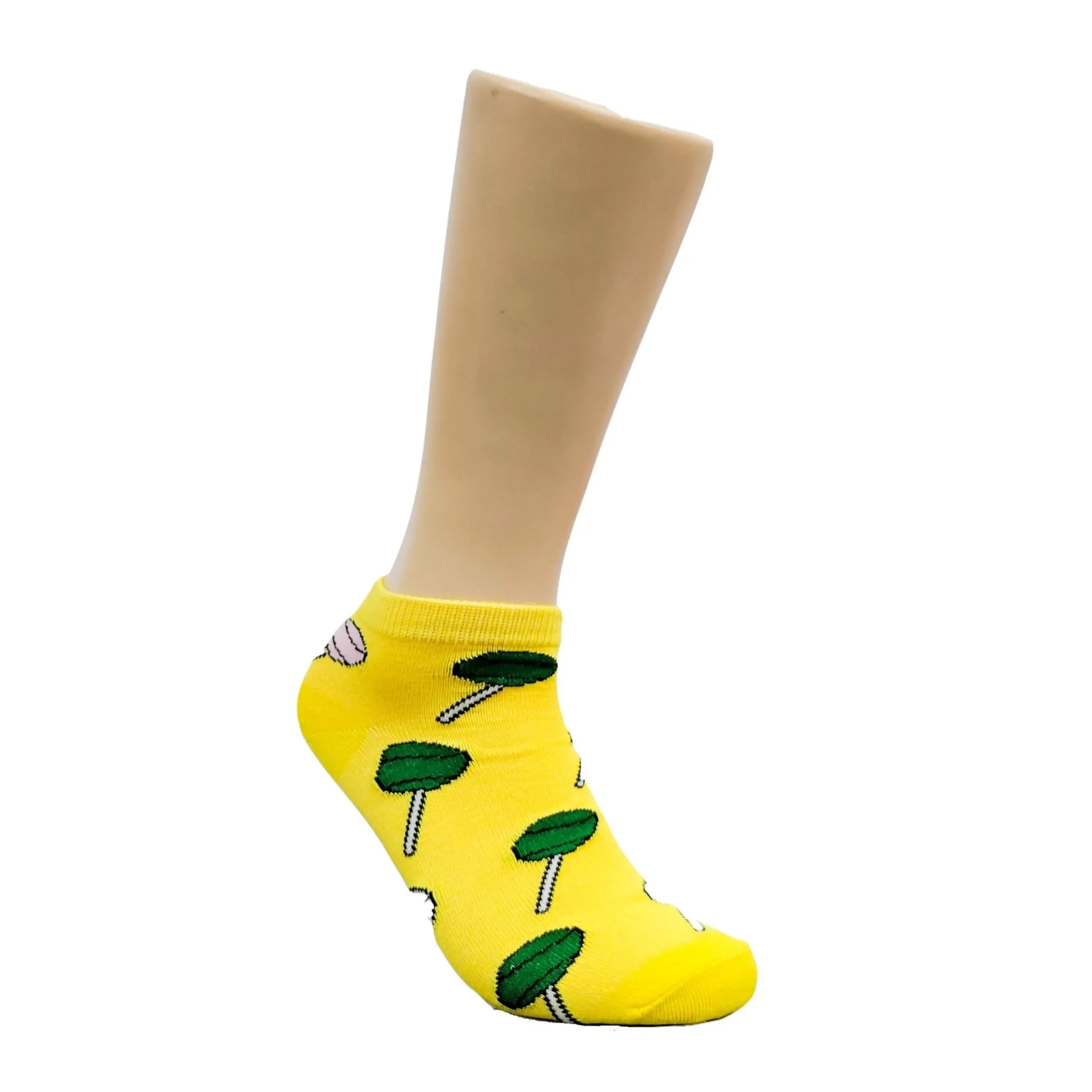 Lollipop Patterned Ankle Socks (Adult Medium - Women's Shoe Sizes 5-10)