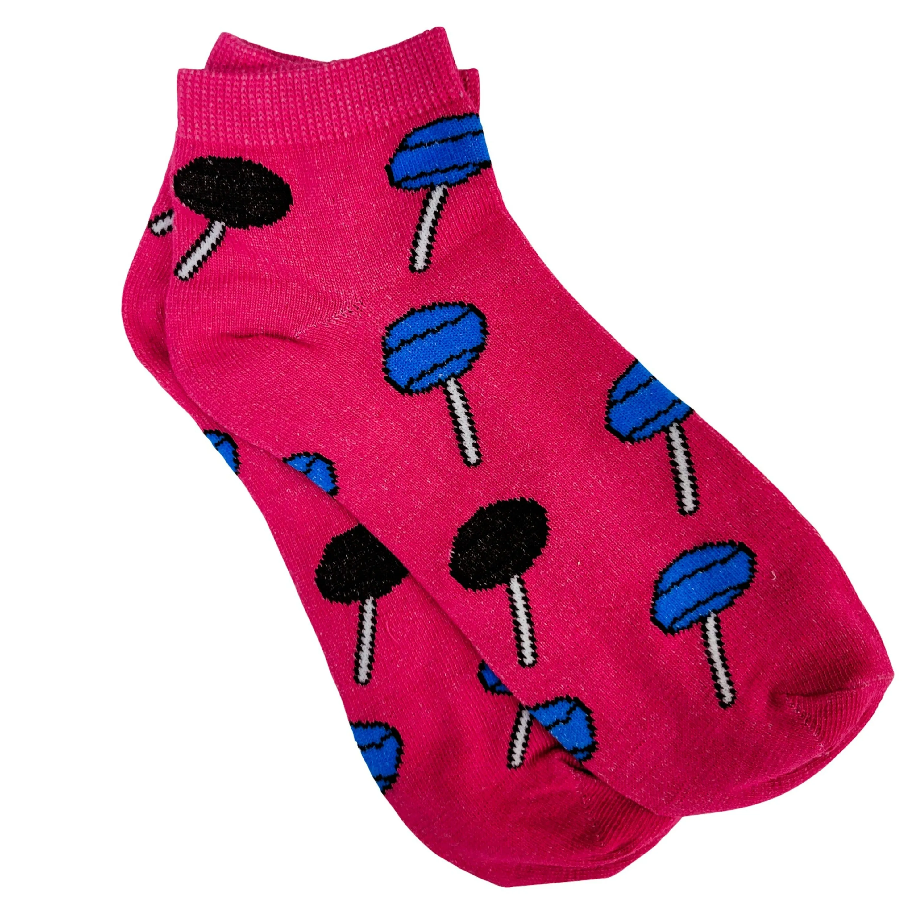 Lollipop Patterned Ankle Socks (Adult Medium - Women's Shoe Sizes 5-10)