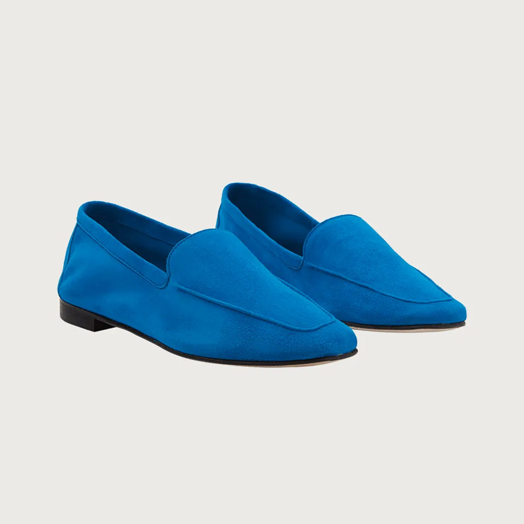 Mare Turquoise Blue Suede