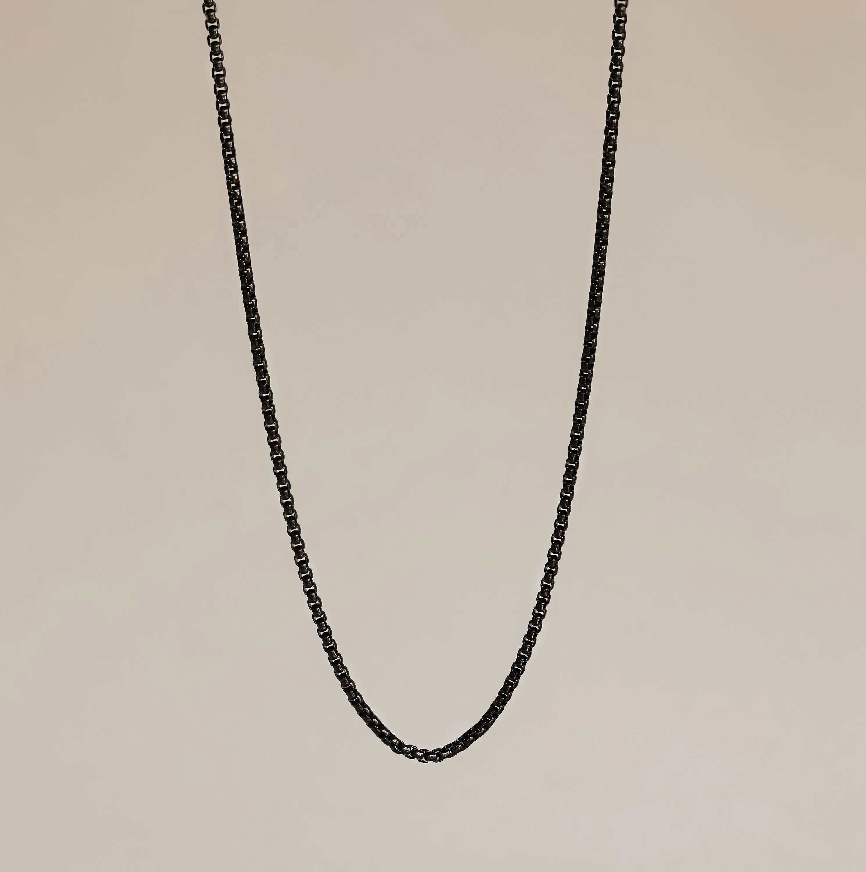 Men's Black Rolo Chain