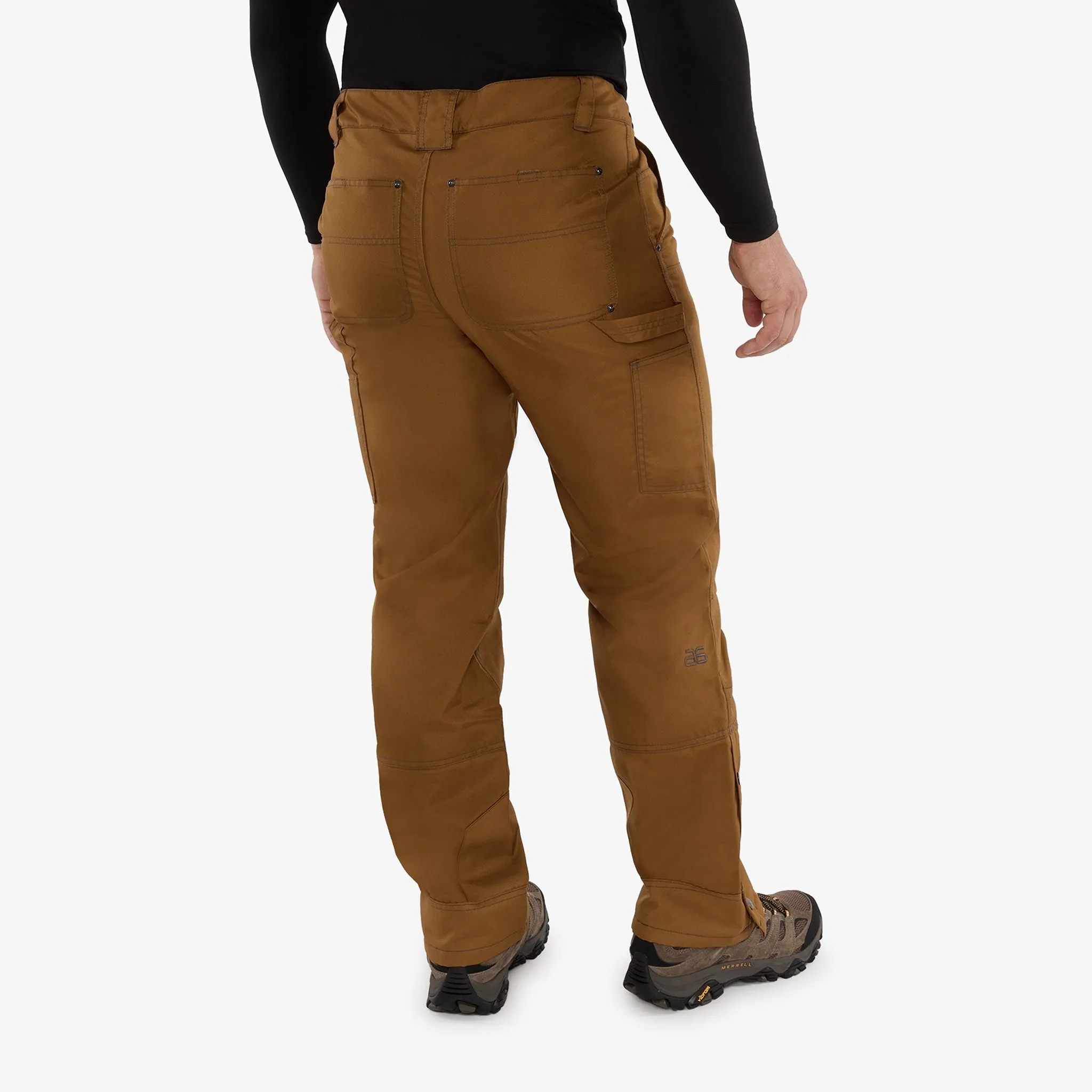 Men's Fleece Lined Insulated Reinforced Performance Cold Weather Outdoor Pant