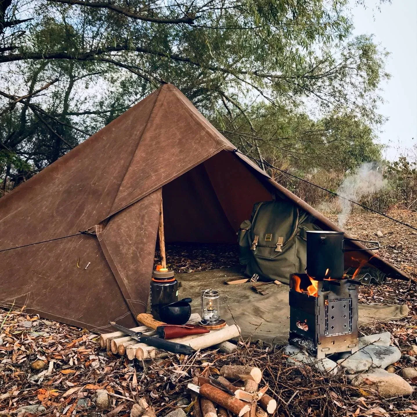 Oilskin Tarp - Bushcraft Spain