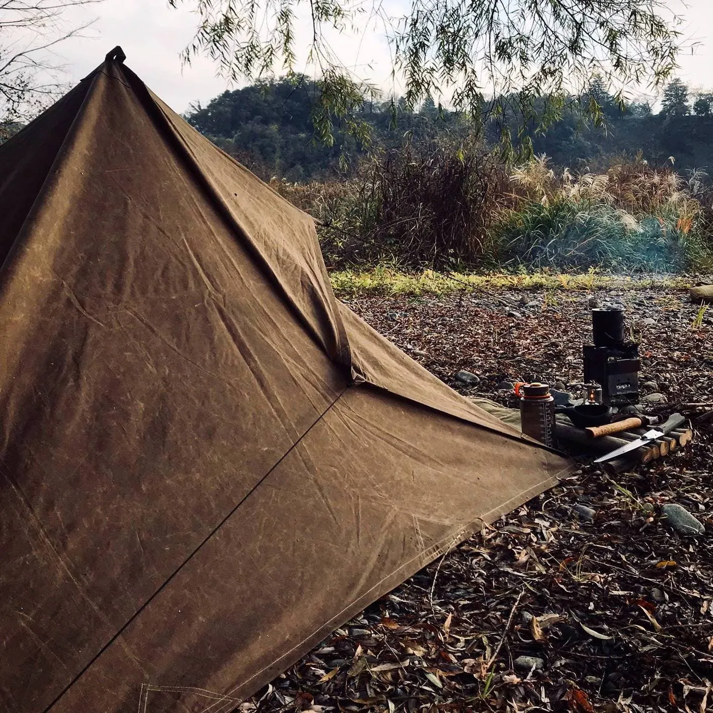 Oilskin Tarp - Bushcraft Spain