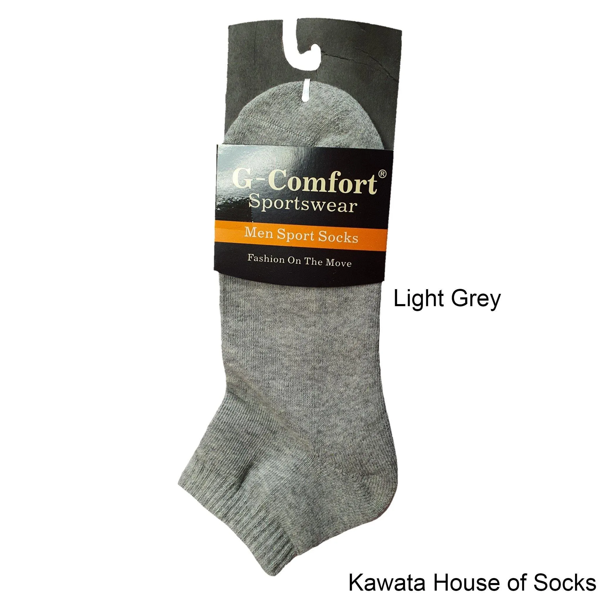 Padded Plain Ankle Sport Socks