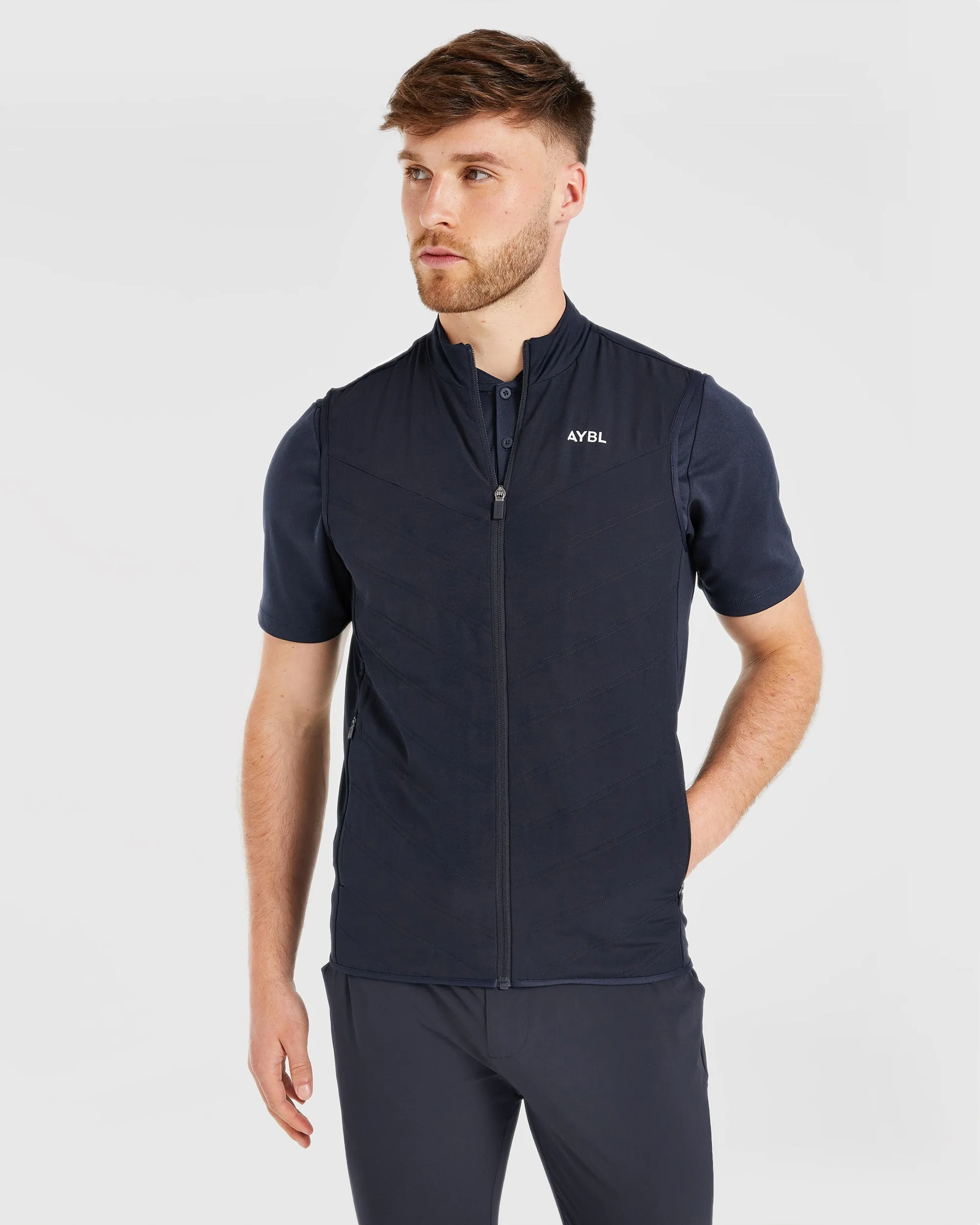 Performance Hybrid Gilet - Navy