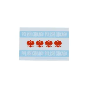 Polish Chicago Flag Sticker