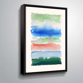 " Cool Spectrum" Gallery Wrapped Floater-framed Canvas