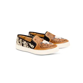 Reflexo Western Hand-Tooled Sneakers