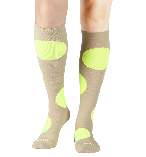 Rich Merino Wool Everyday Compression Socks (15-20mmHg) - Jumbo Dots