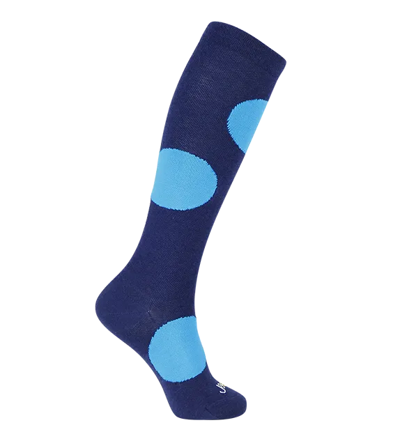 Rich Merino Wool Everyday Compression Socks (15-20mmHg) - Jumbo Dots