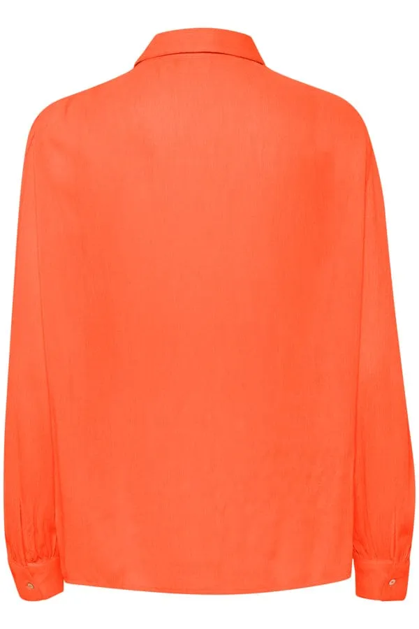 Saint Tropez Simple Blouse Bright Orange