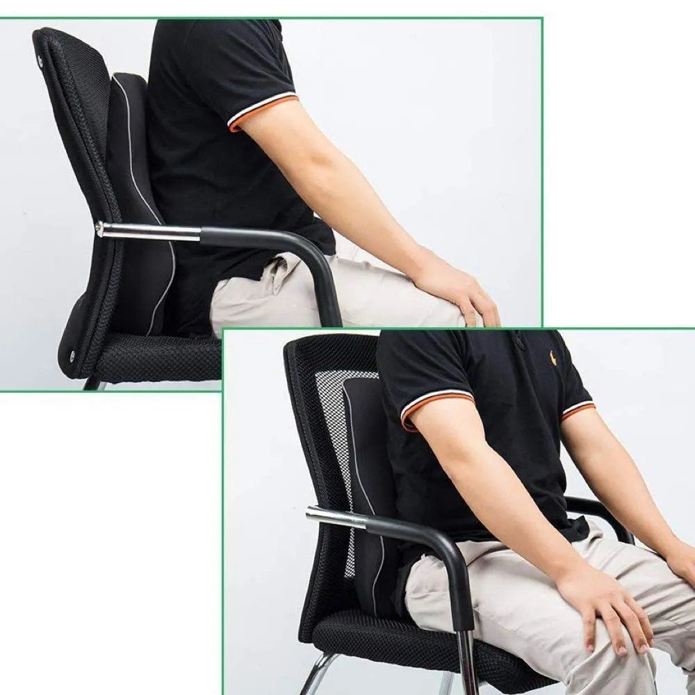 SitRight Pro Large Backrest Lumbar Support - Soft & Sleek Design