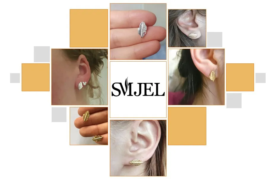 Stud Leaf Earrings