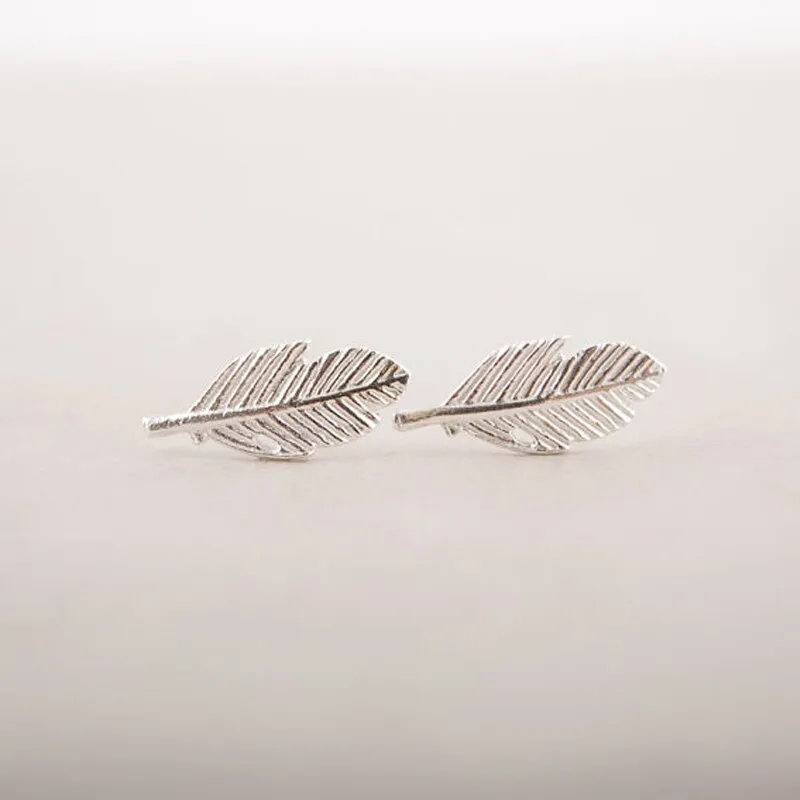 Stud Leaf Earrings