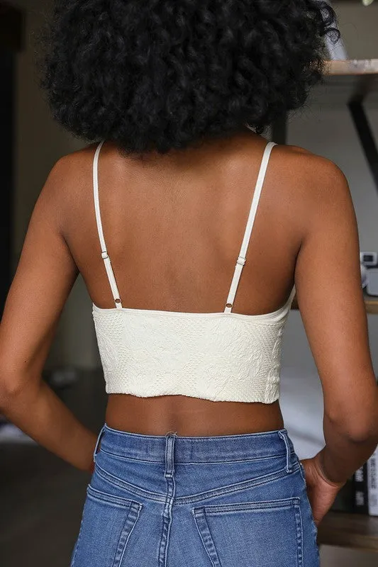 TEXTURED BRALETTE