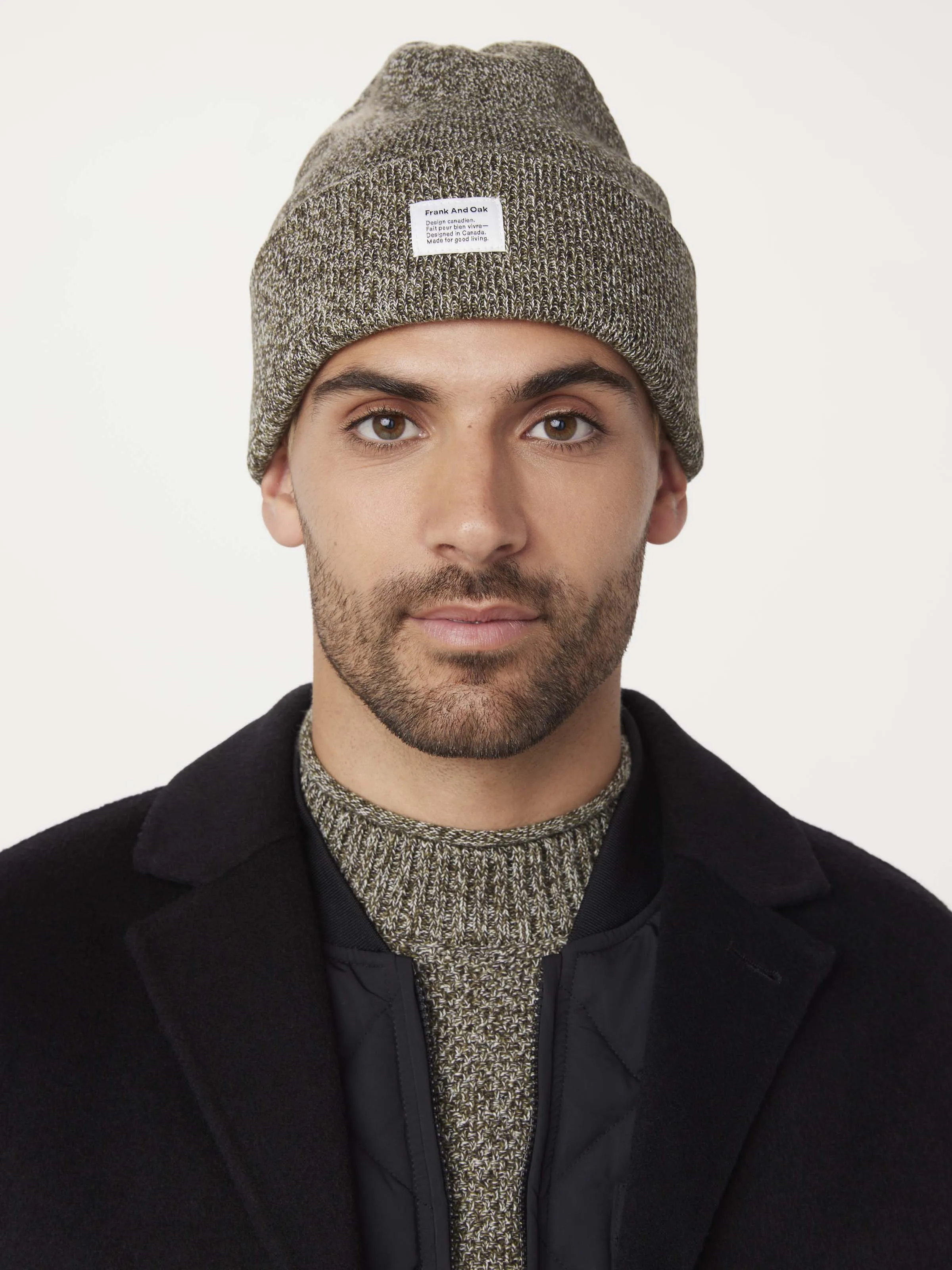 The Donegal Wool Beanie in Olive