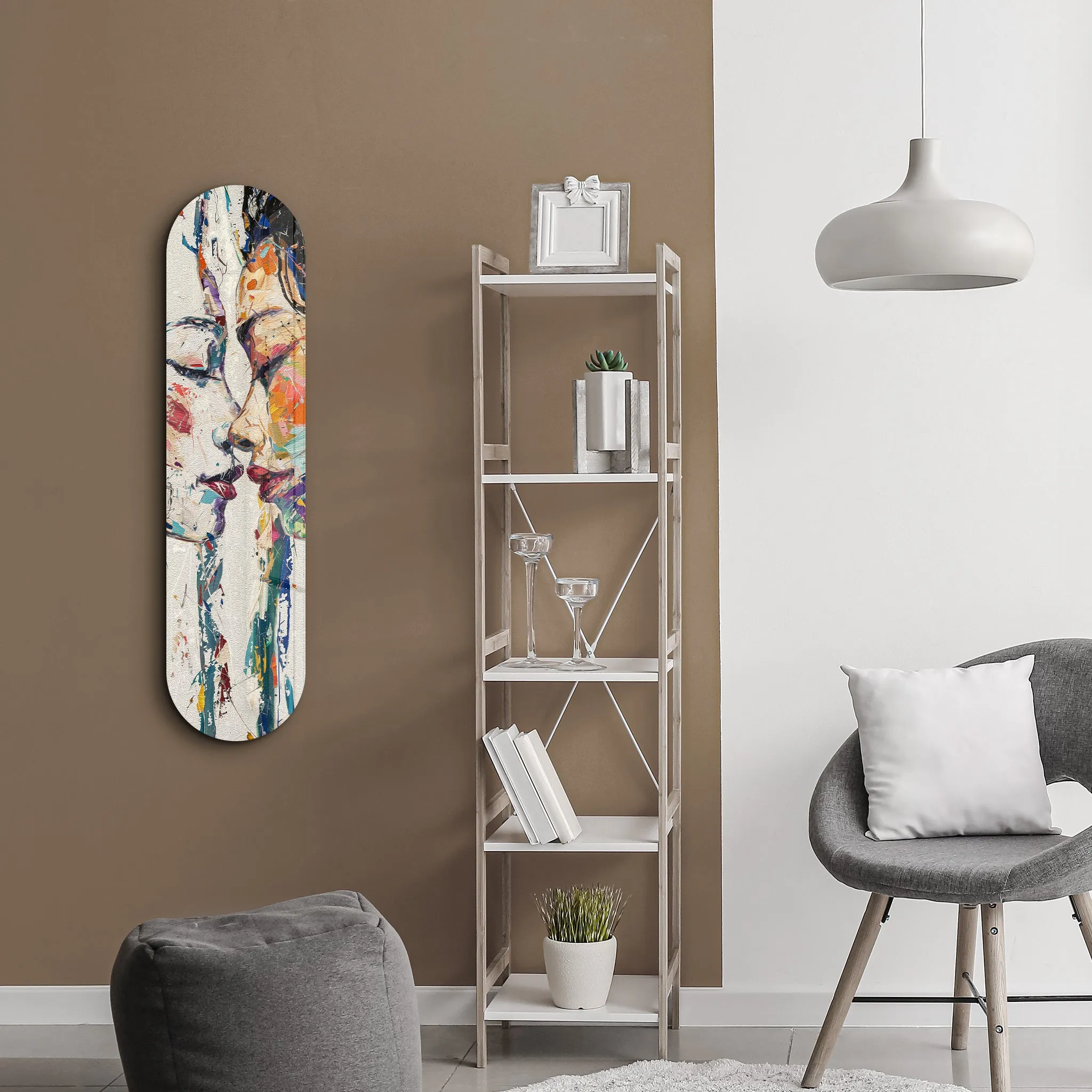 Two Girls | Glass Wall Art