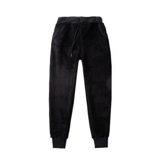 Velvet Sweatpants Warm Fleece Pants