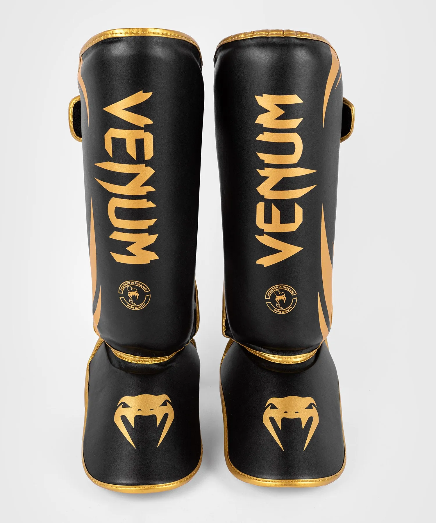 Venum Challenger Standup Shin Guards - Black/Gold