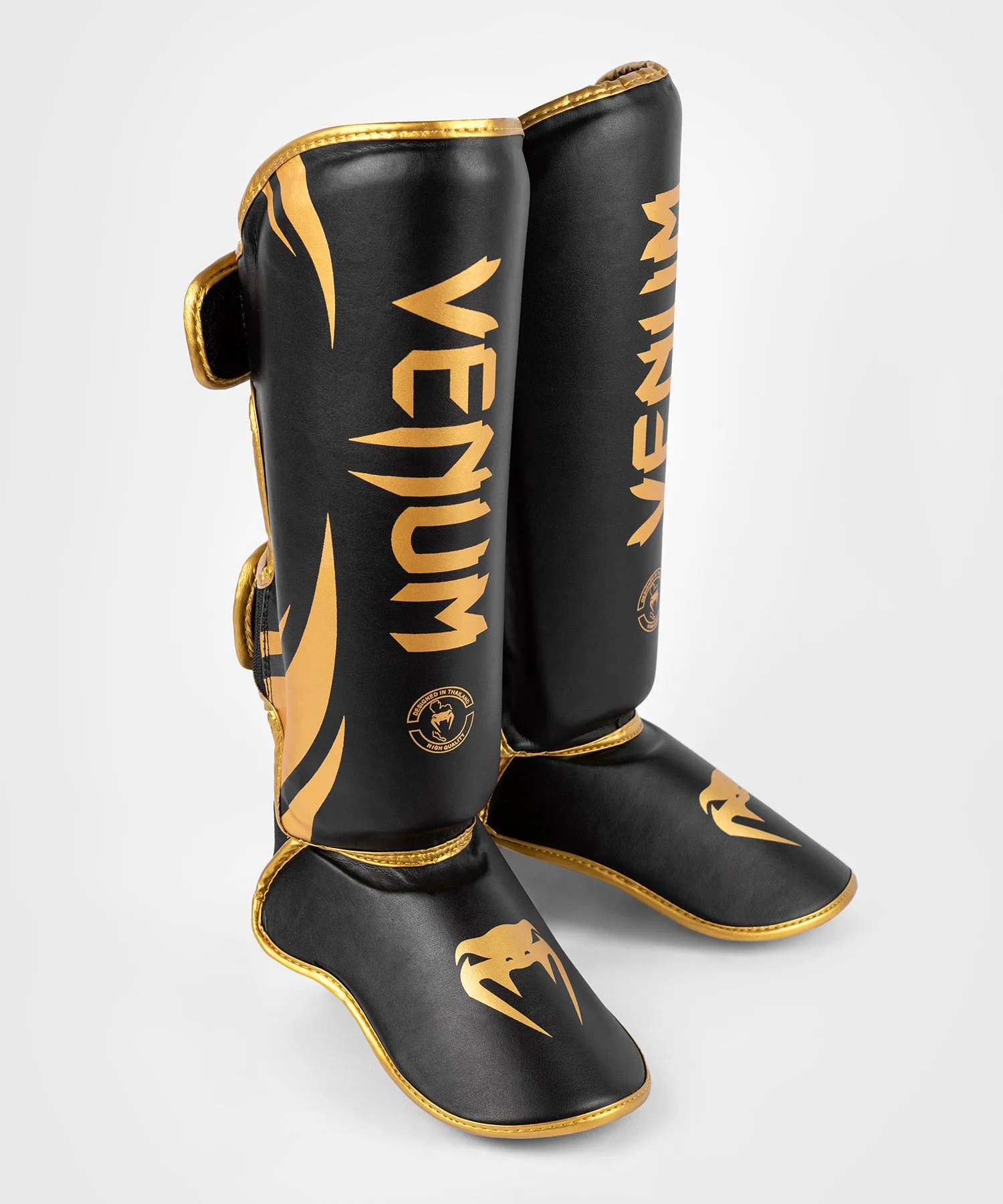 Venum Challenger Standup Shin Guards - Black/Gold