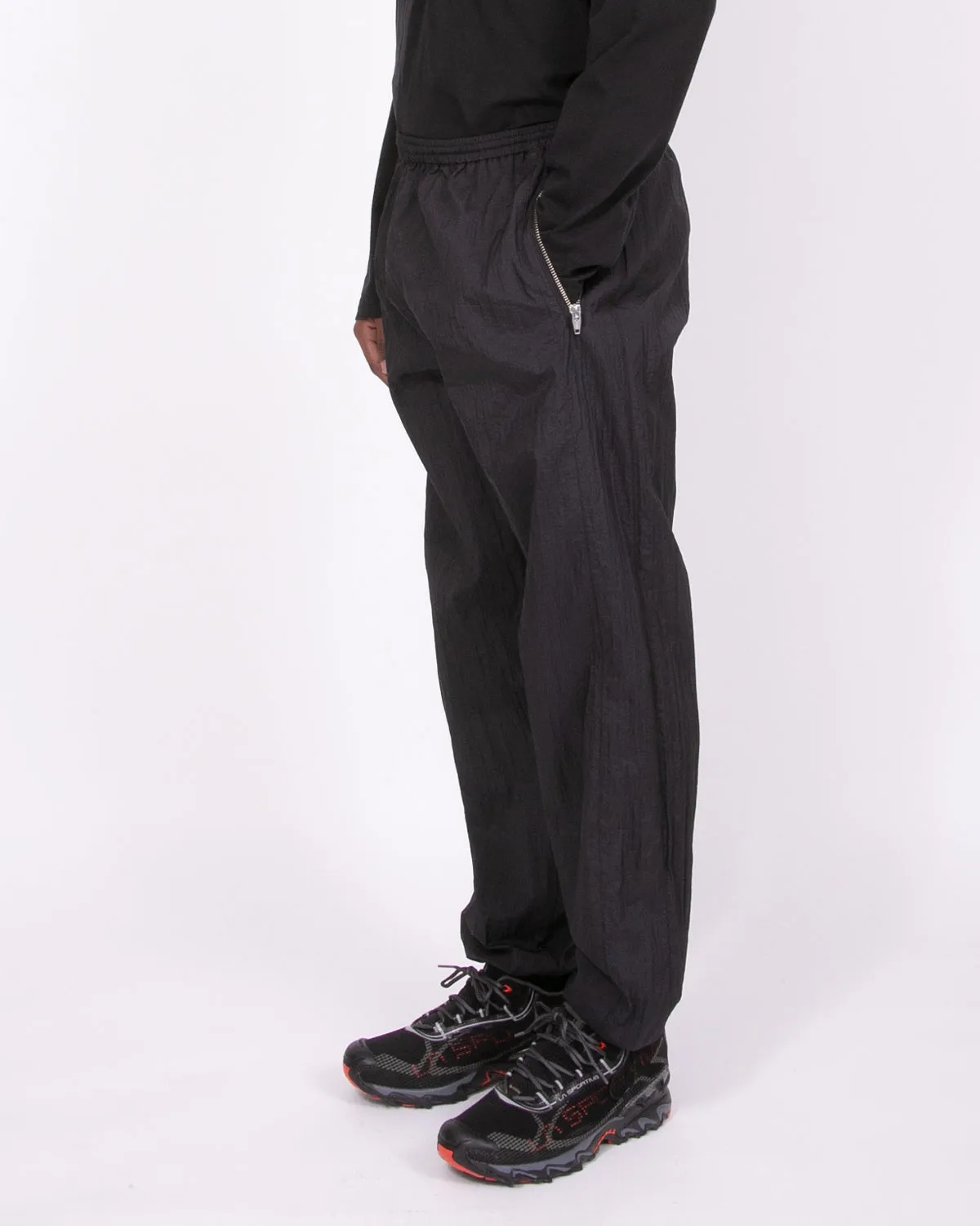 Warm Up Trouser - Black Nylon