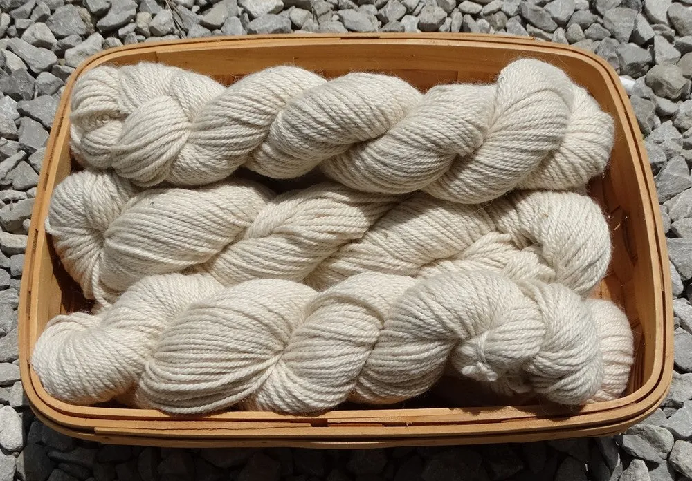 White Alpaca / Merino / Bamboo DK Weight YARN