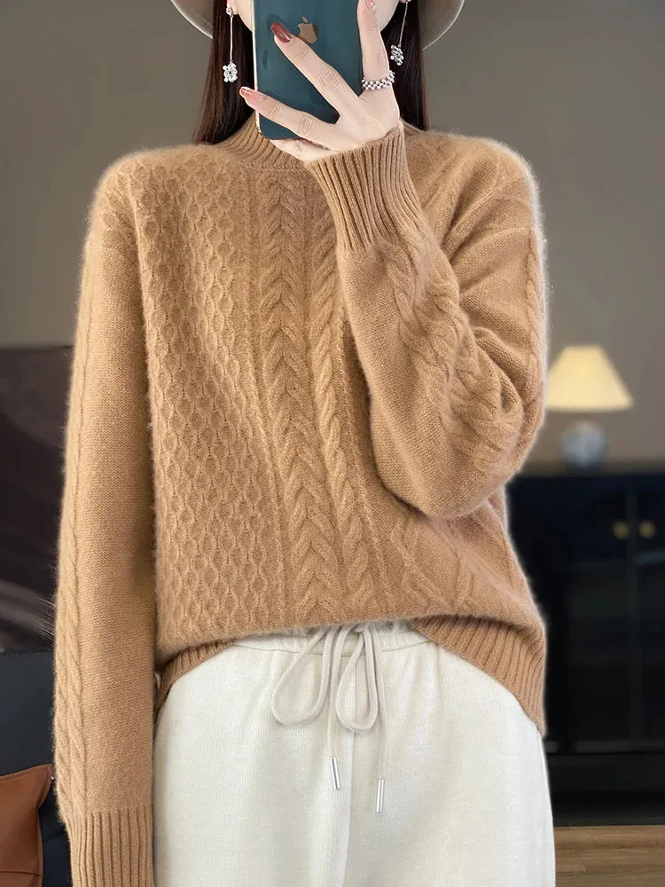 Women's Thick Sweater for Autumn and Winter