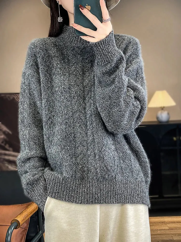 Women's Thick Sweater for Autumn and Winter