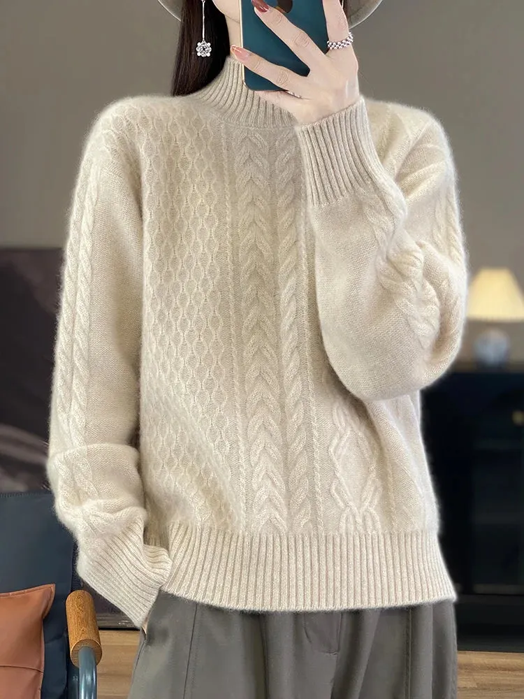 Women's Thick Sweater for Autumn and Winter