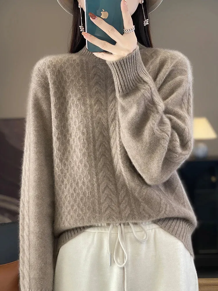 Women's Thick Sweater for Autumn and Winter