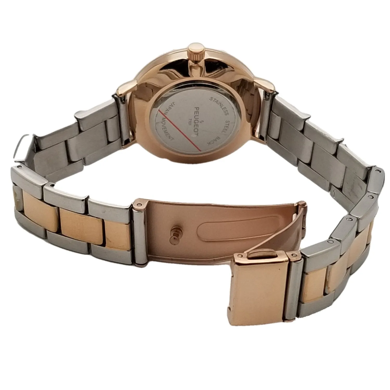 Women's Two Tone Watch 30mm Sleek Stainless Steel Bracelet