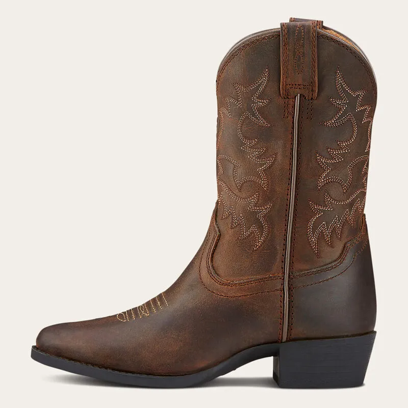 YOUTH HERITAGE WESTERN DISTRESSED BROWN : 10001825