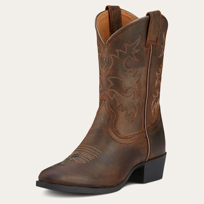 YOUTH HERITAGE WESTERN DISTRESSED BROWN : 10001825